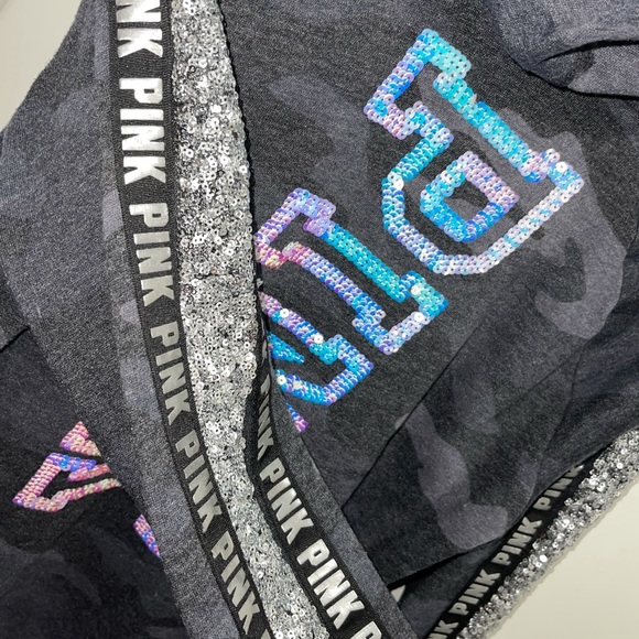 RARE VS PINK BLING CAMO SWEATSUIT SIZE M - Picture 8 of 10